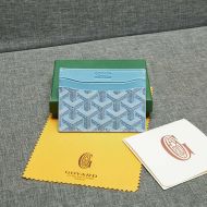 Goyard Goyardine Saint Sulpice Card Holder Sky Blue