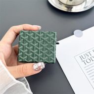 Goyard Goyardine Trunk Airpods Case Green