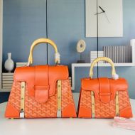 Goyard Mini Saigon Structure Bag In Goyardine Canvas Orange