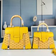 Goyard Saigon Structure Bag In Goyardine Canvas Yellow