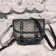 Goyard Belvedere PM Messenger In Goyardine Canvas Black