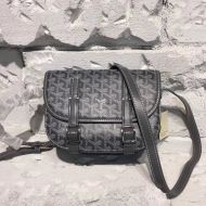 Goyard Belvedere PM Messenger In Goyardine Canvas Grey