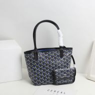 Goyard Mini Saint Louis Reversible Tote In Goyardine Claire-Voie Canvas Blue