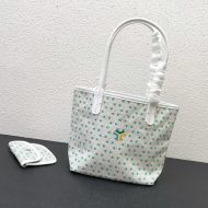 Goyard Mini Saint Louis Reversible Tote In Goyardine Claire-Voie Canvas with Exclusive Kaki Logo Green