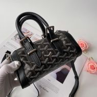 Goyard Mini Croisiere Bag In Goyardine Canvas Black