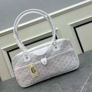 Goyard Saint Martin Bag In Goyardine Canvas White